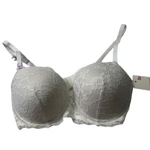 Balconette push bra soft lace convertible